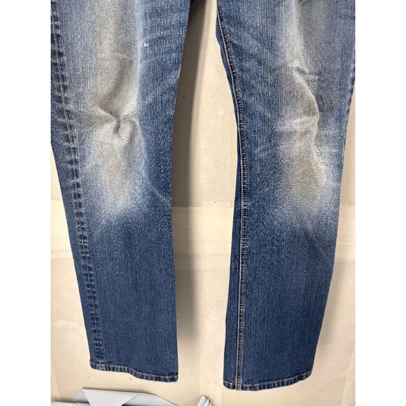 Seven 7 Jeans Mens 34x30 Blue Denim Slim Straight Distressed Medium Wash Preppy - Picture 4 of 8